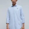scalperscompany Camisa Oxford Calavera Contraste-Hombre Camisas