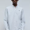 scalperscompany Camisa Oxford Calavera Contraste-Hombre Camisas