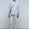 scalperscompany Camisa Oxford Calavera Contraste-Hombre Camisas