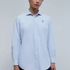 scalperscompany Camisa Oxford Calavera Contraste-Hombre Camisas