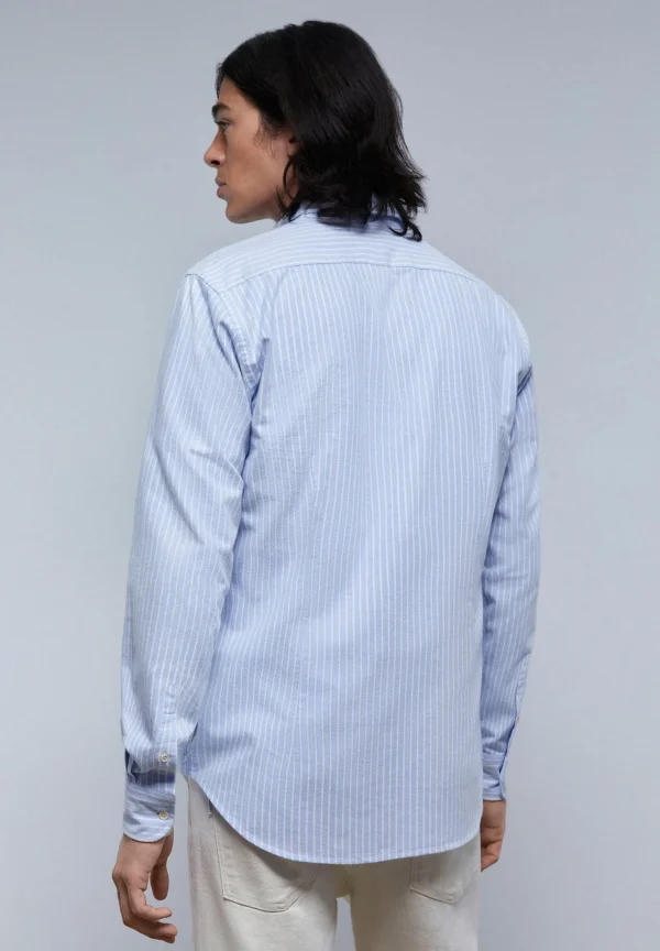 scalperscompany Camisa Oxford Calavera Contraste-Hombre Camisas