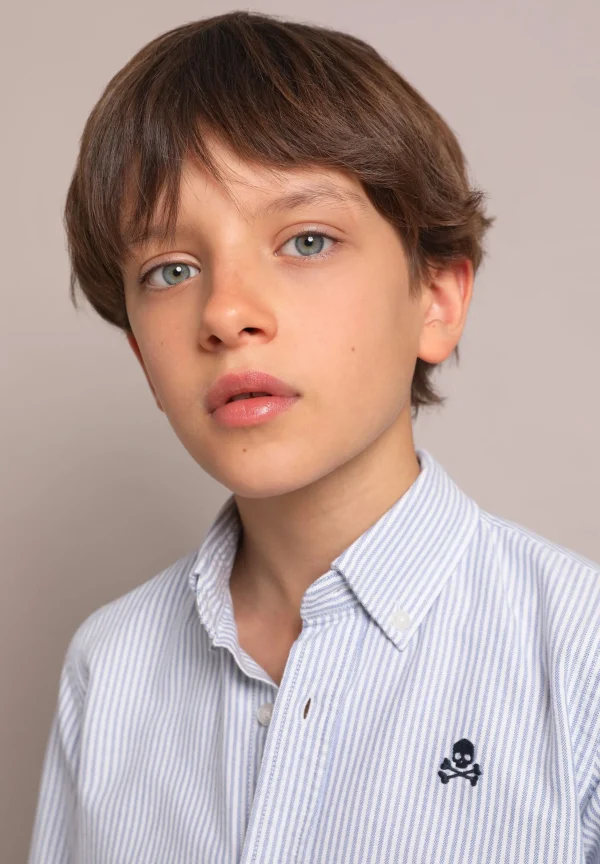 scalperscompany Camisa Oxford Cuello Botones-Niños Mini Me