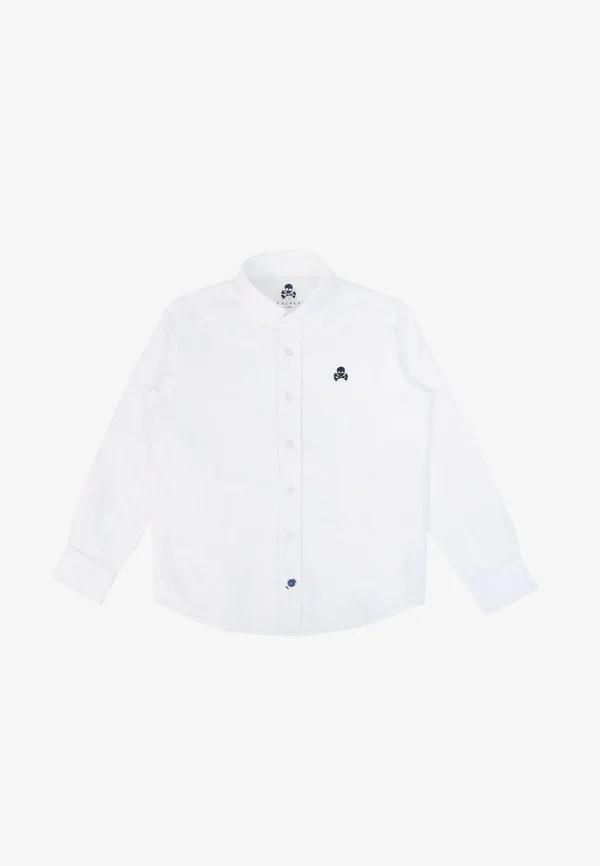 scalperscompany Camisa Oxford Cuello Botones-Niños Mini Me