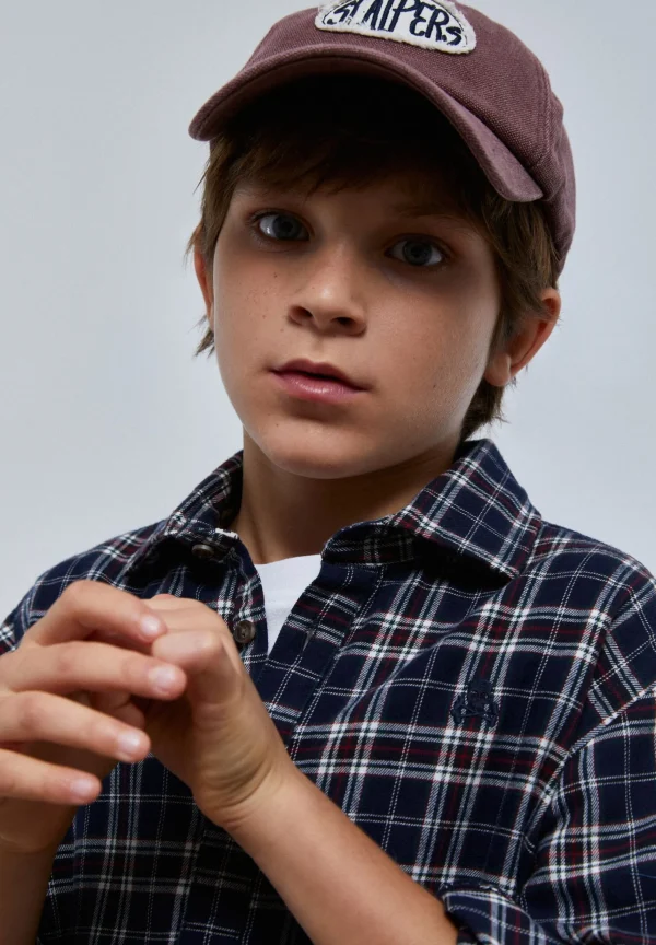 scalperscompany Camisa Polera Cuadros-Niños Camisas
