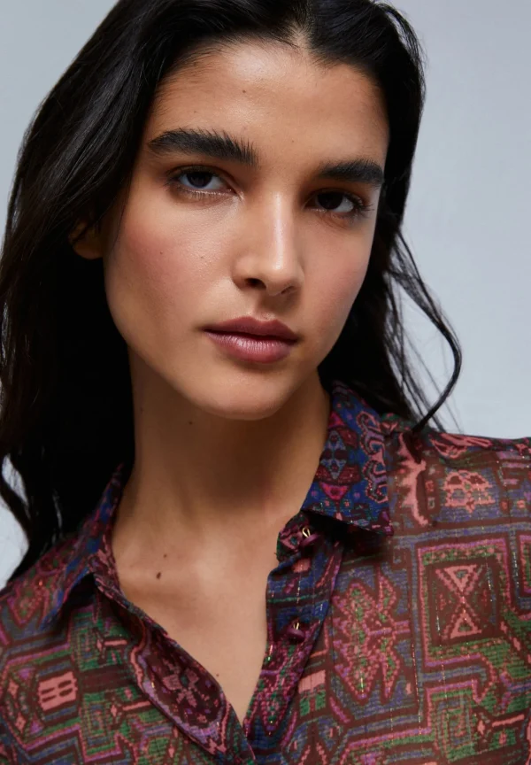 scalperscompany Camisa Print Etnico-Mujer Coleccion