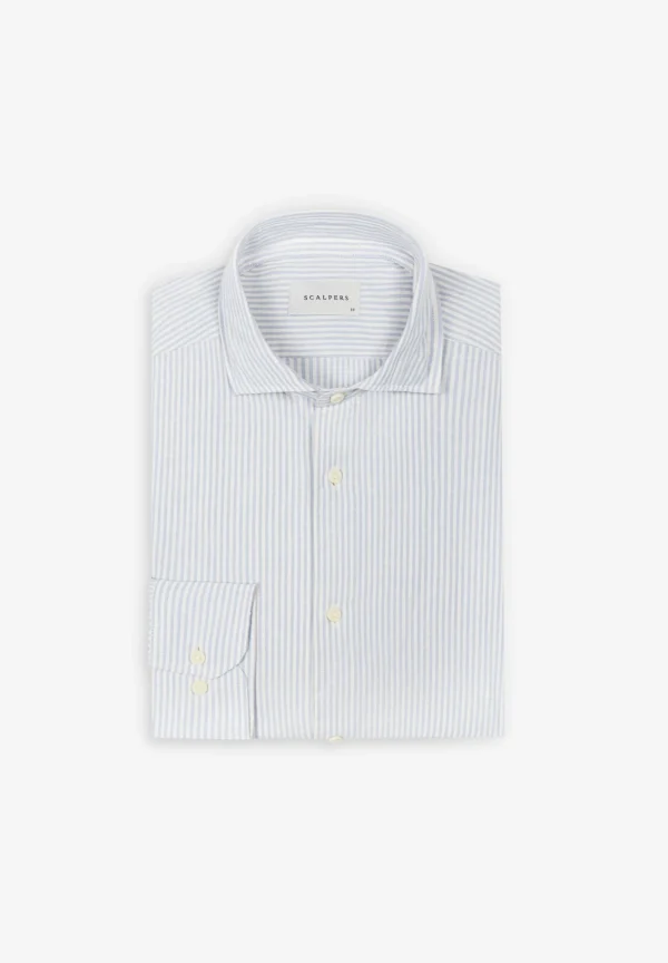 scalperscompany Camisa Rayas Calavera Tapeta-Hombre Camisas