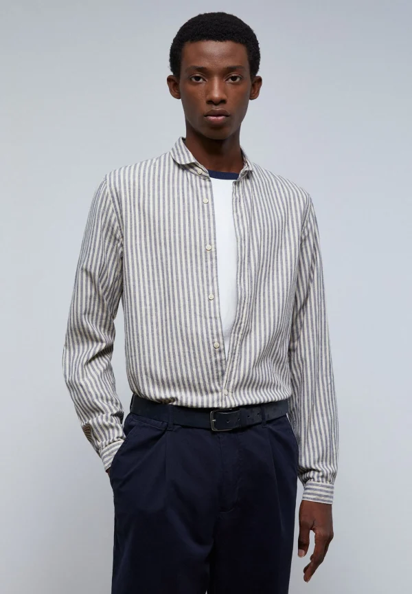 scalperscompany Camisa Rustica Rayas-Hombre Camisas