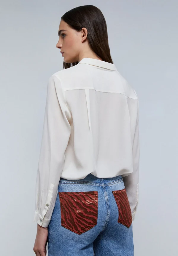 scalperscompany Camisa Seda-Mujer Camisas Y Blusas