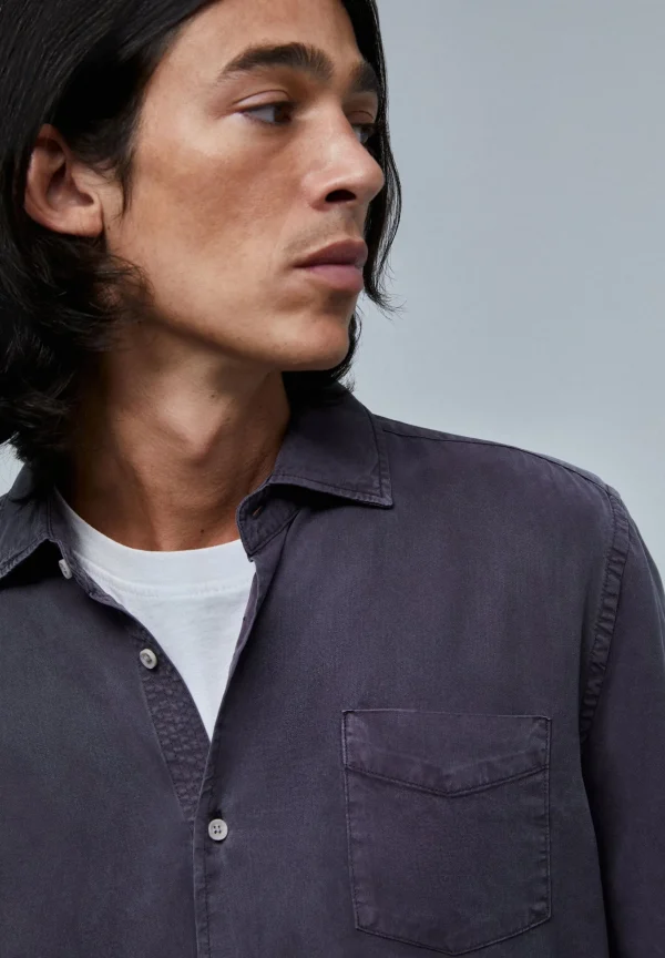 scalperscompany Camisa Tencel Bolsillo-Hombre Camisas