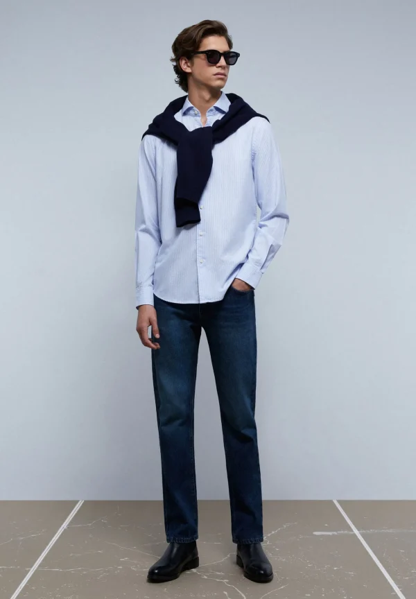 scalperscompany Camisa Vestir Basica-Hombre Camisas