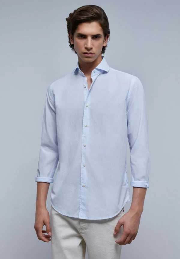 scalperscompany Camisa Vestir Basica-Hombre Camisas