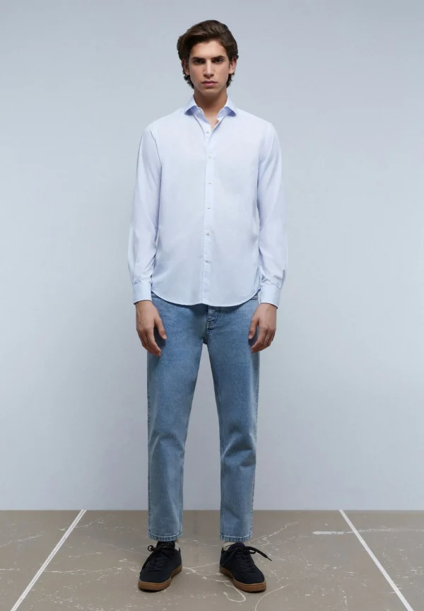 scalperscompany Camisa Vestir Basica-Hombre Camisas