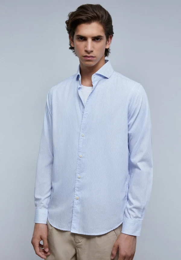 scalperscompany Camisa Vestir Basica-Hombre Camisas