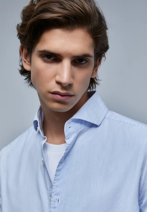 scalperscompany Camisa Vestir Basica-Hombre Camisas