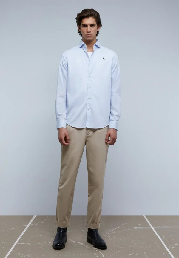 scalperscompany Camisa Vestir Calavera Contraste-Hombre Camisas