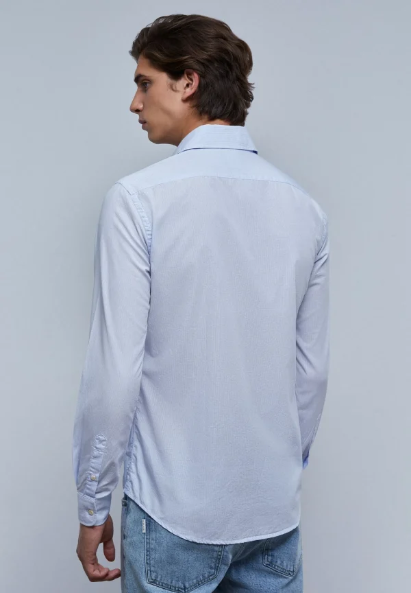 scalperscompany Camisa Vestir Calavera Contraste-Hombre Camisas