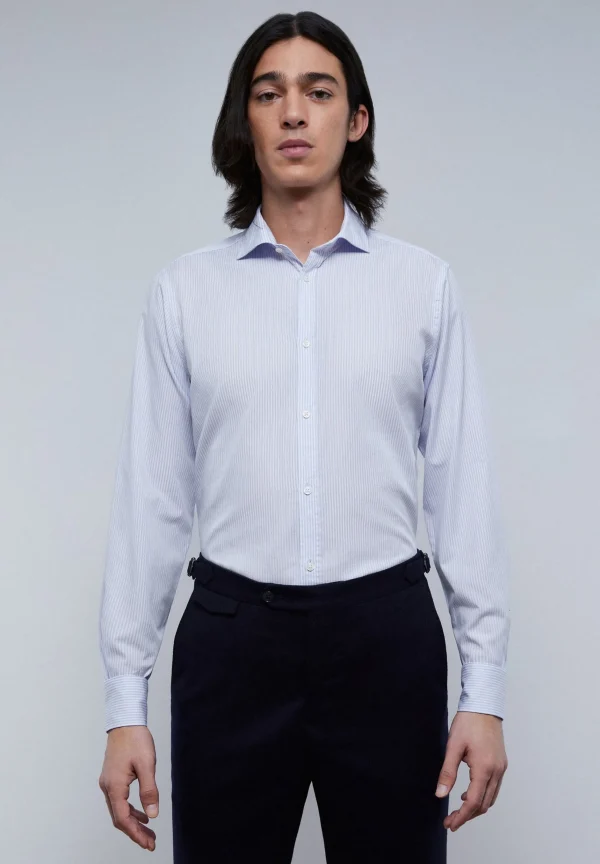 scalperscompany Camisa Vestir Clasica Slim Fit-Hombre Camisas