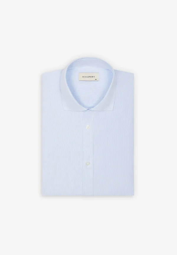 scalperscompany Camisa Vestir Clasica Slim Fit-Hombre Camisas