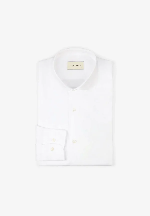 scalperscompany Camisa Vestir Puno Clasico-Hombre Camisas