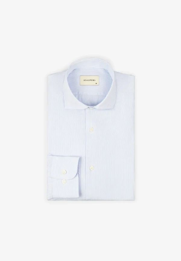 scalperscompany Camisa Vestir Puno Clasico-Hombre Camisas