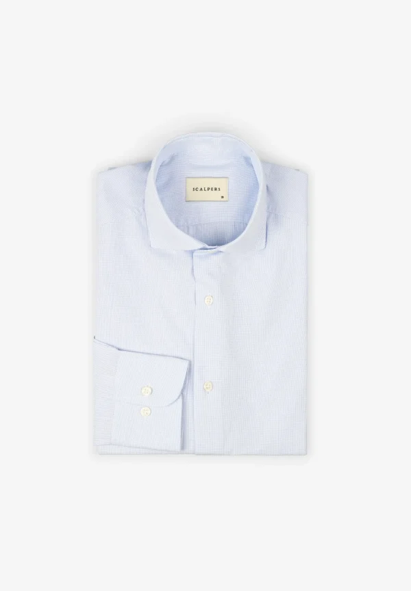 scalperscompany Camisa Vestir Puno Clasico-Hombre Camisas