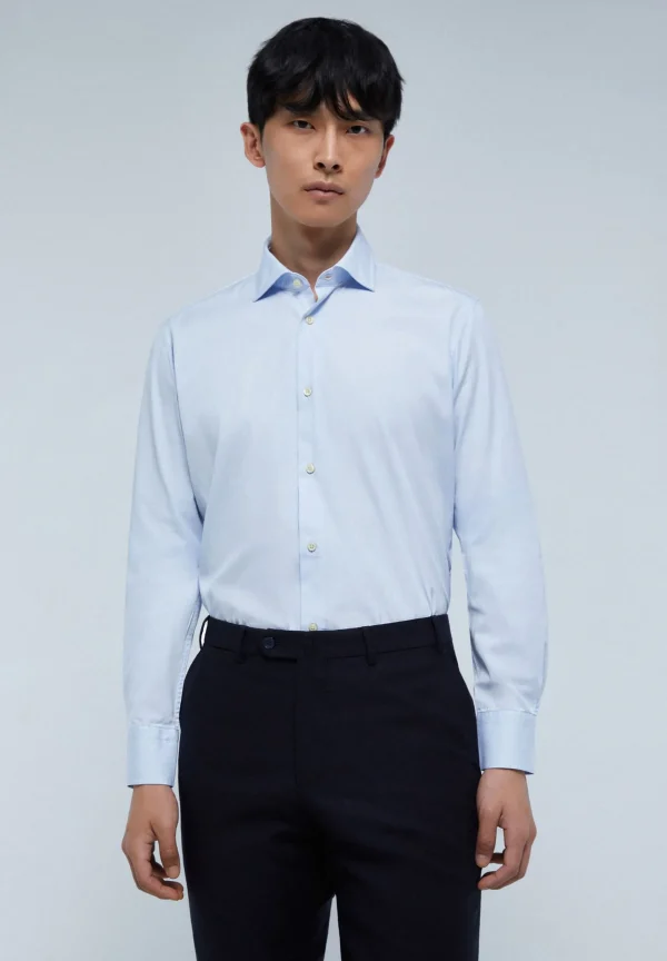 scalperscompany Camisa Vestir Puno Mixto-Hombre Camisas