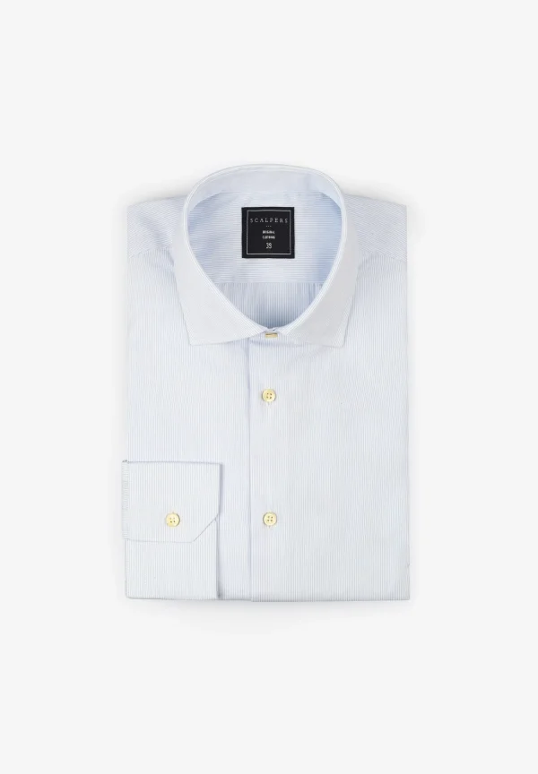 scalperscompany Camisa Vestir Puno Mixto-Hombre Camisas