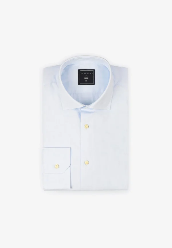 scalperscompany Camisa Vestir Puno Mixto-Hombre Camisas