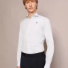 scalperscompany Camisa Vestir Rayas Calavera Contraste-Hombre Camisas