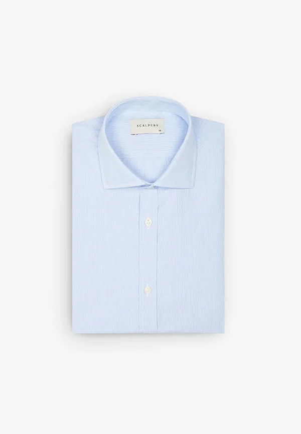 scalperscompany Camisa Vestir Rayas Slim Fit-Hombre Camisas