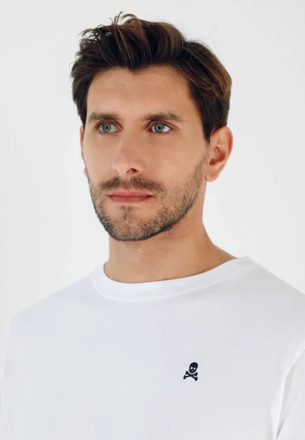 scalperscompany Camiseta Basica Calavera-Hombre Big And Tall