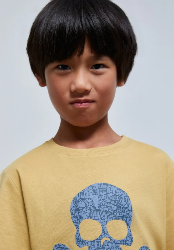 scalperscompany Camiseta Calavera Estampado-Niños Camisetas