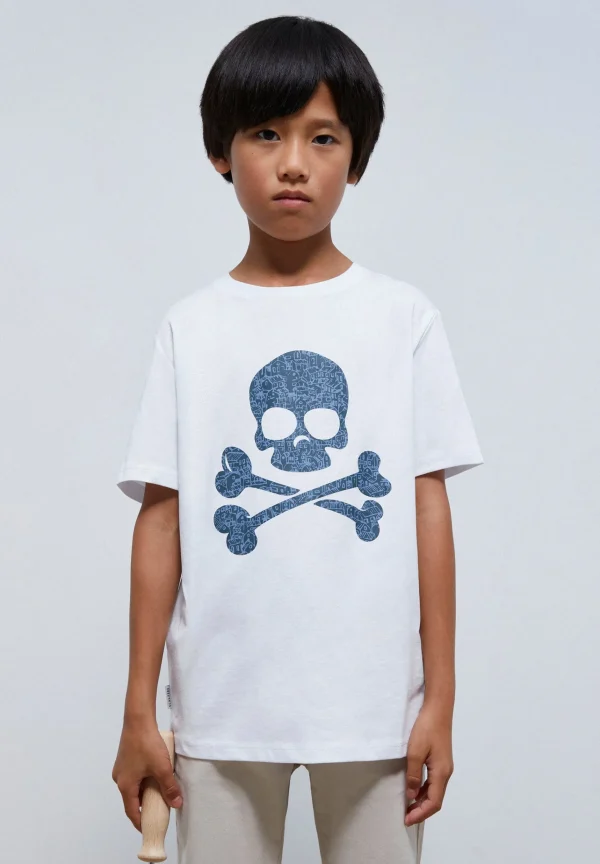 scalperscompany Camiseta Calavera Estampado-Niños Camisetas