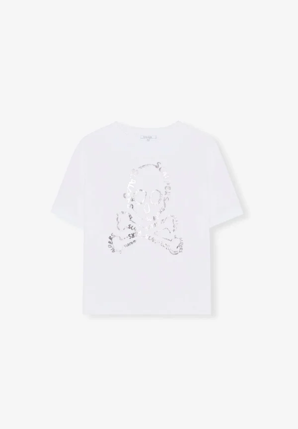 scalperscompany Camiseta Calavera Foil-Mujer Camisetas Y Tops