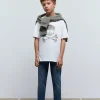 scalperscompany Camiseta Calavera Mapa-Niños Camisetas