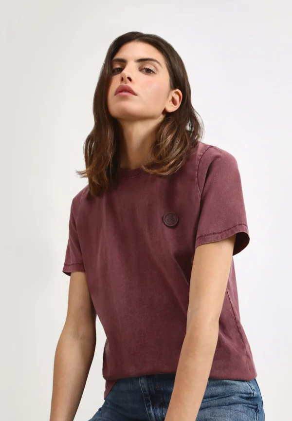 scalperscompany Camiseta Calavera Parche-Mujer Camisetas Y Tops