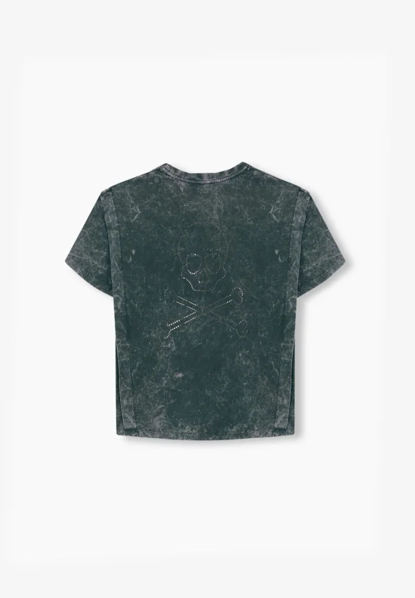 scalperscompany Camiseta Calavera Trasera Cristales-Mujer Camisetas Y Tops