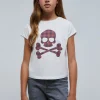 scalperscompany Camiseta Calavera Vichy-Niños Camisetas