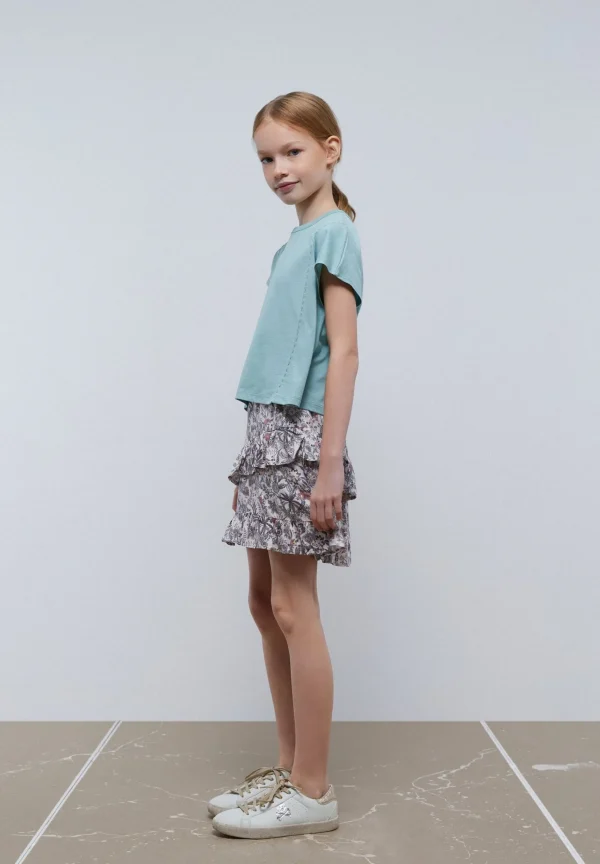 scalperscompany Camiseta Costura Calavera Trasera-Niños Mini Me