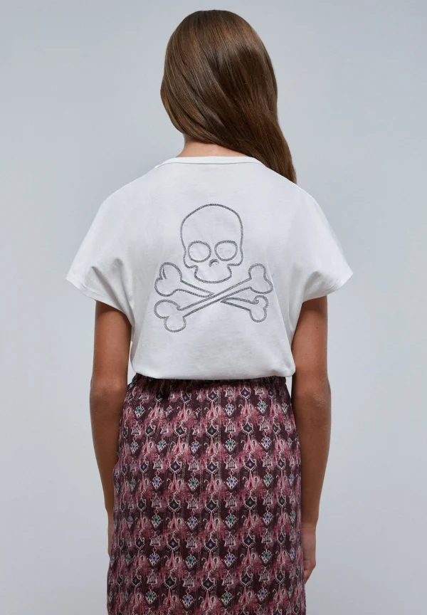 scalperscompany Camiseta Costura Calavera Trasera-Niños Mini Me