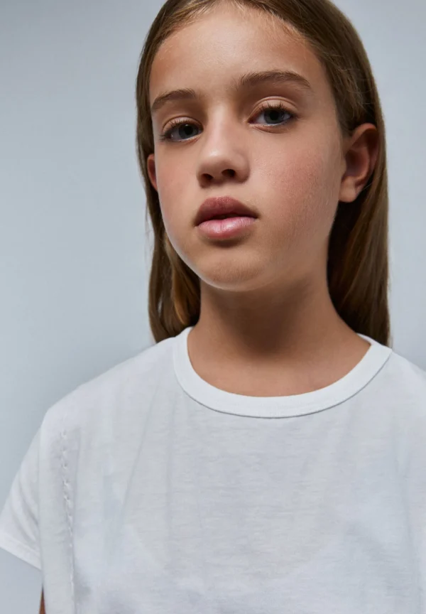 scalperscompany Camiseta Costura Calavera Trasera-Niños Mini Me