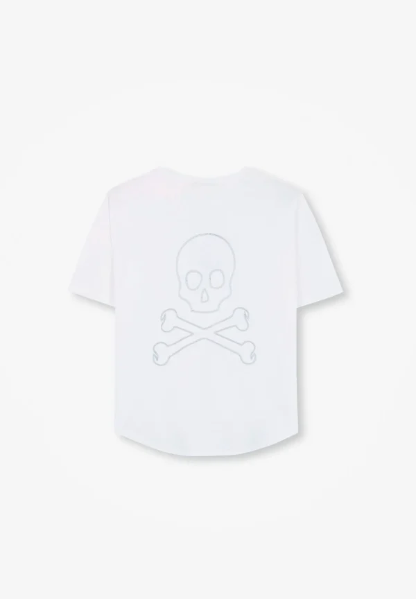 scalperscompany Camiseta Costura Calavera Trasera-Mujer Camisetas Y Tops
