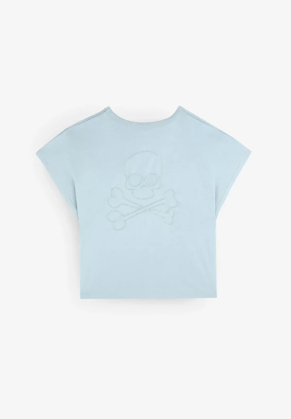 scalperscompany Camiseta Costura Calavera Trasera-Niños Mini Me
