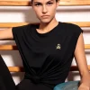 scalperscompany Camiseta Deportiva Paneles Adn-Mujer Ropa Deportiva