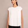 scalperscompany Camiseta Deportiva Paneles Adn-Mujer Ropa Deportiva
