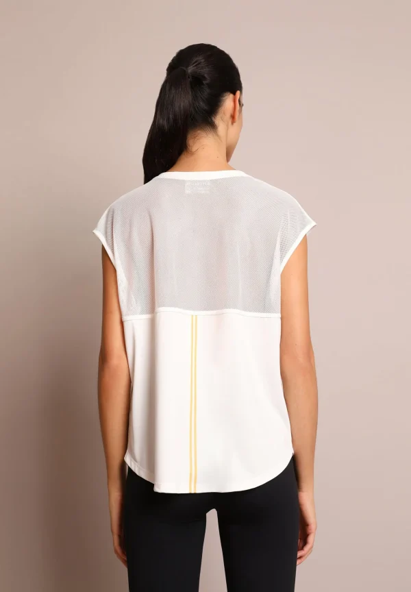 scalperscompany Camiseta Deportiva Paneles Adn-Mujer Ropa Deportiva