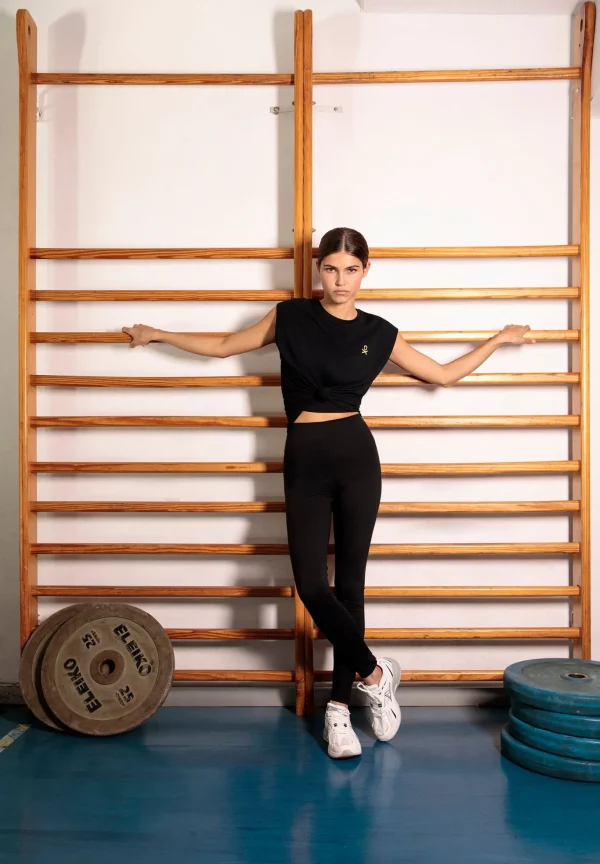 scalperscompany Camiseta Deportiva Paneles Adn-Mujer Ropa Deportiva