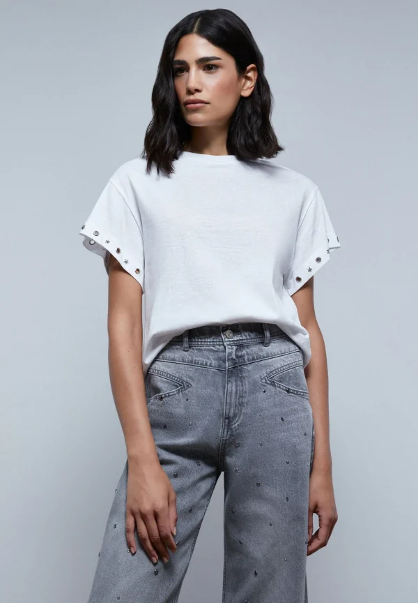 scalperscompany Camiseta Detalle Manga-Mujer Camisetas Y Tops