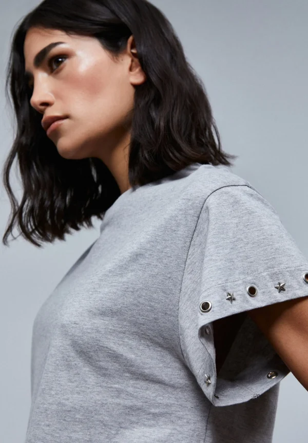 scalperscompany Camiseta Detalle Manga-Mujer Camisetas Y Tops