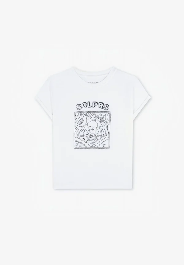 scalperscompany Camiseta Dibujo Bordado-Niños Camisetas